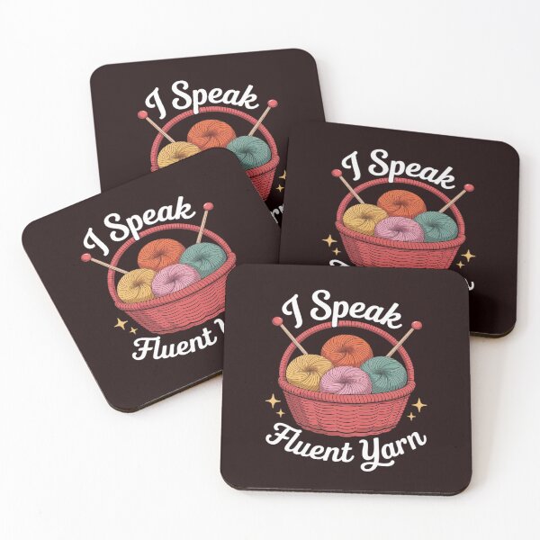 Item preview, I Speak Fluent Yarn, Yarn Lover, Crocheter, Knitter Fun designed and sold by Rotasiin.