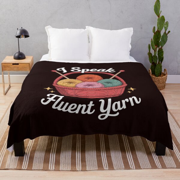 Item preview, I Speak Fluent Yarn, Yarn Lover, Crocheter, Knitter Fun designed and sold by Rotasiin.