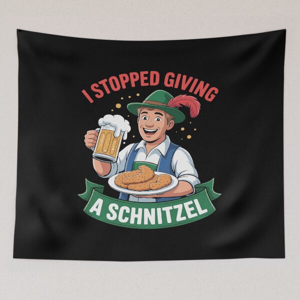 Item preview, I Stopped Giving A Schnitzel Three Beers Ago Oktoberfest designed and sold by LinlinsDemons.