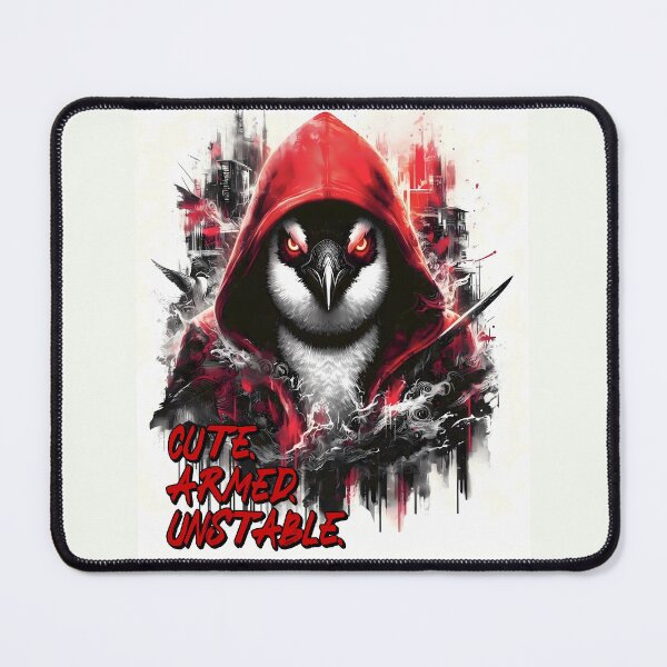 Item preview, Battle Penguin – CUTE. ARMED. UNSTABLE. designed and sold by Ssevi.