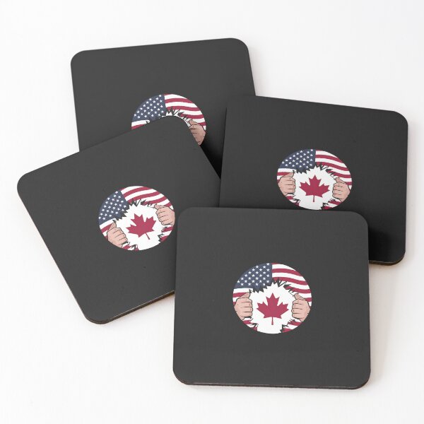 Item preview, Patriotic American Canadian Flag Maple Leaf US Flag Canada designed and sold by katherintration.
