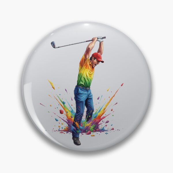 Item preview, Frustrated Golfer Bashing Club Explosive Abstract Art designed and sold by Snap2Art.