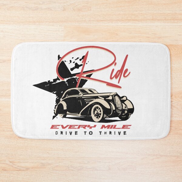 Item preview, Ride Every Mile – Vintage Car Drive Quote designed and sold by B-Space.