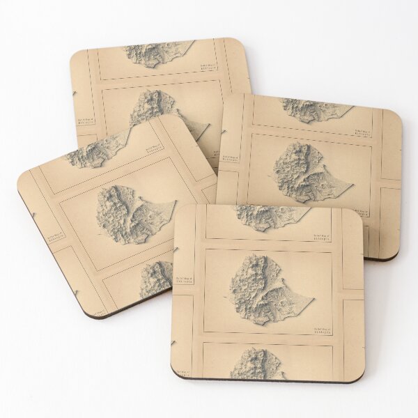 Item preview, Ethiopia Shaded Relief 3D Map digitally-rendered designed and sold by ThinkAboutMaps.