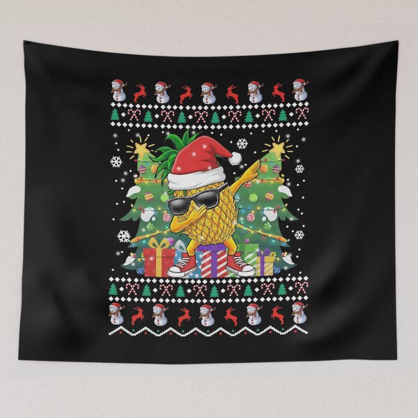 Item preview, Funny Dabbing Pineapple Ugly Christmas T-Shirt designed and sold by LarryMBrown.