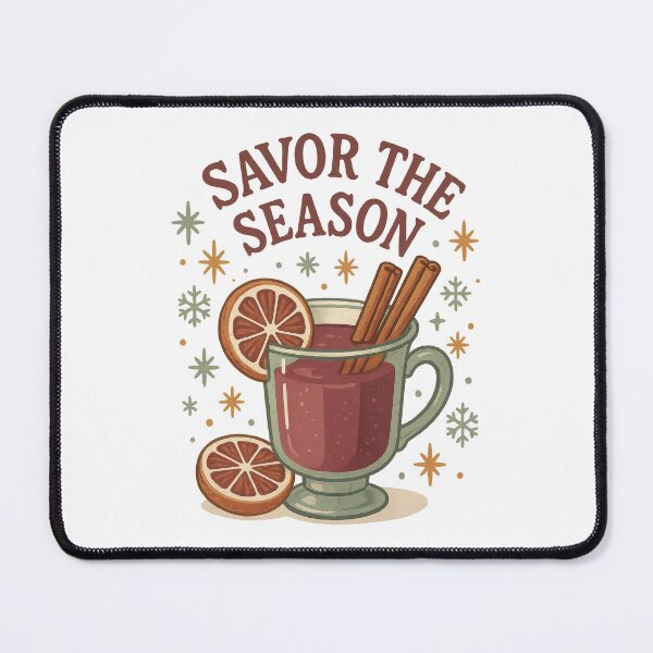 Item preview, Savor the Season – Cozy Holiday Drink Christmas Design designed and sold by inkoutninja.