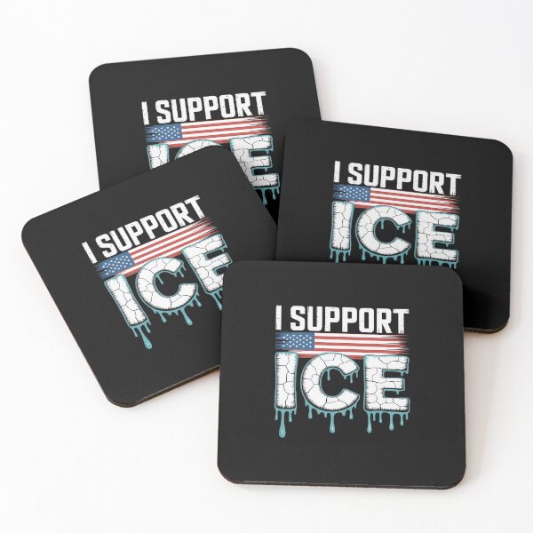 Item preview, I Support ICE, Immigration Officers American Flag designed and sold by LinlinsDemons.