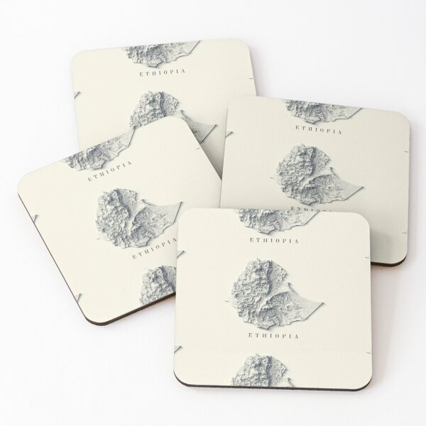Item preview, Ethiopia Shaded Relief 3D Map digitally-rendered designed and sold by ThinkAboutMaps.