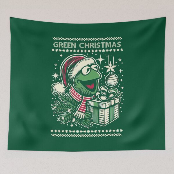 Item preview, Green Christmas – Festive Cute Frog designed and sold by Scaryzz.
