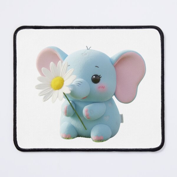 Item preview, Elephant Holding A Daisy designed and sold by cool-vibess.