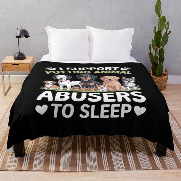 Item preview, I Support Putting Animal Abusers To Sleep Dog designed and sold by LinlinsDemons.