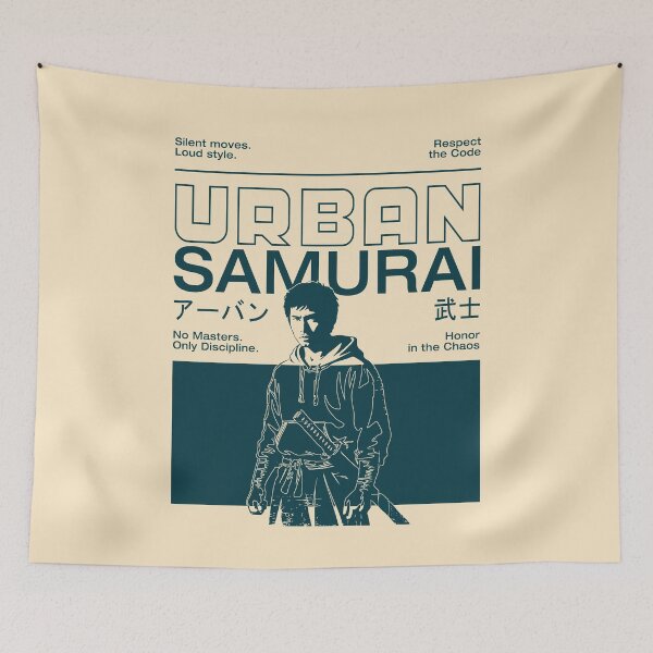 Item preview, Urban Samurai - Monochrome Urban Warrior designed and sold by wingstar.