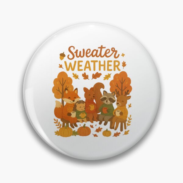 Item preview, Sweater Weather – Cute Woodland Animals Fall Design designed and sold by inkoutninja.