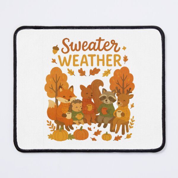 Item preview, Sweater Weather – Cute Woodland Animals Fall Design designed and sold by inkoutninja.