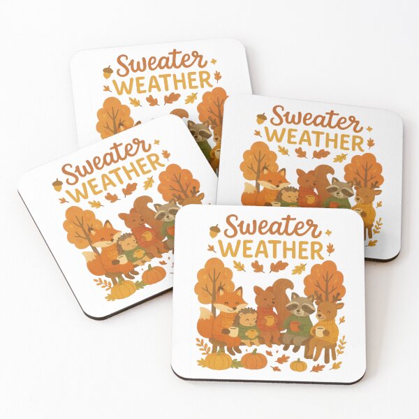 Item preview, Sweater Weather – Cute Woodland Animals Fall Design designed and sold by inkoutninja.