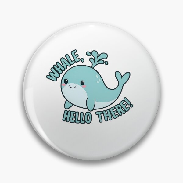 Item preview, Whale Hello There Cute Pun Design designed and sold by Endorphin Ink.