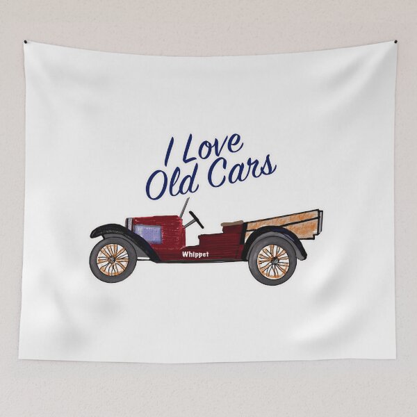 Item preview, I Love Old Cars Whippet Art - Red designed and sold by Michael van der Hoorn.