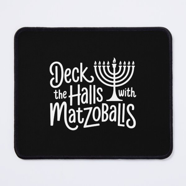 Item preview, Deck the Halls with Matzo Balls Hanukkah Funny Jewish Holiday Menorah Chanukah designed and sold by DentistLegal.
