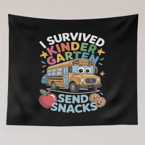 Item preview, I Survived Kindergarten Send Snacks Funny Back to School designed and sold by LinlinsDemons.
