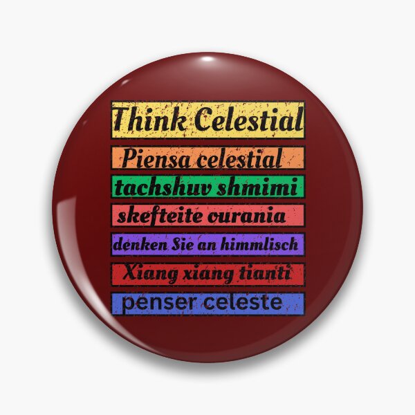 Item preview, Think Celestial-(Spanish, Hebrew, Greek, German, Chinese, French) designed and sold by joztees.