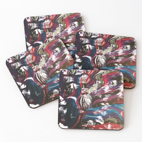 Item preview, waves carnaval colorful abstract design designed and sold by SmashingDeals.