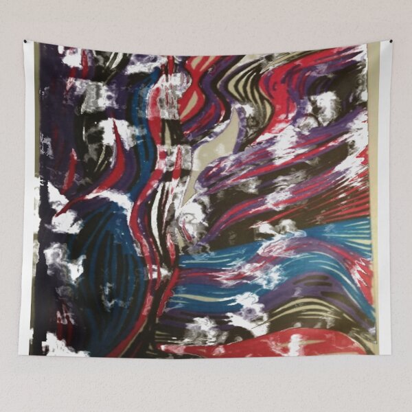 Aperçu de l'œuvre vagues carnaval design abstrait coloré créée et vendue par SmashingDeals.