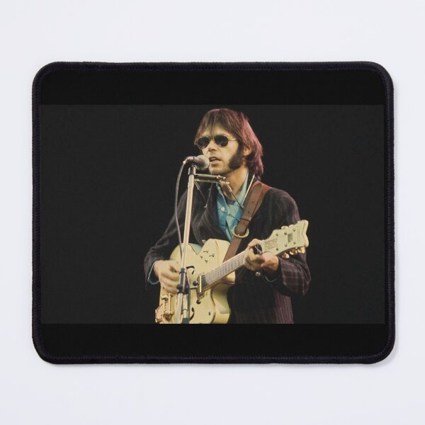 Item preview, Neil Young Vintage Folk Rock Guitar Performance Artwork designed and sold by MadelynnIbrahim.