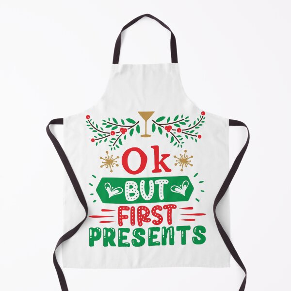 Item preview, Ok But First Presents - Funny Christmas Morning Slogan Gift designed and sold by FuzionRaptor.