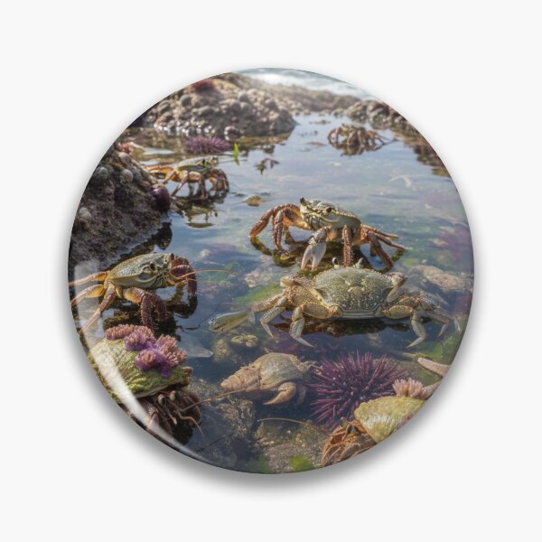 Item preview, Crabs in the ‘Pools  designed and sold by Karen Persephone .