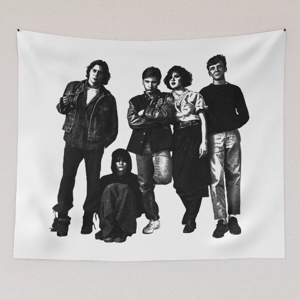 Item preview, The Breakfast Club Black White Cast Standing designed and sold by jonboen.