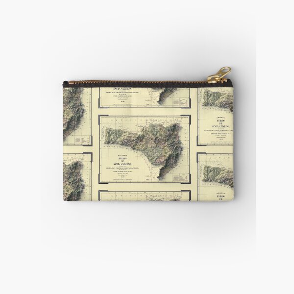 Item preview, 1948 Santa Catarina State, Brazil Shaded Relief Map 3D digitally-rendered designed and sold by ThinkAboutMaps.