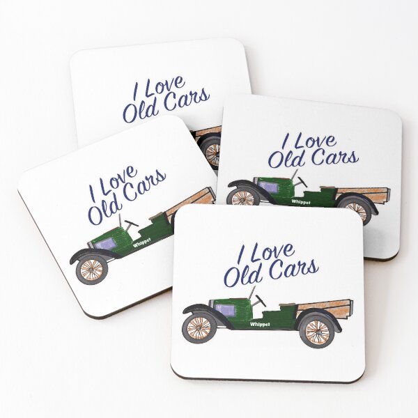 Item preview, I Love Old Cars Whippet Art - Green designed and sold by Michael van der Hoorn.