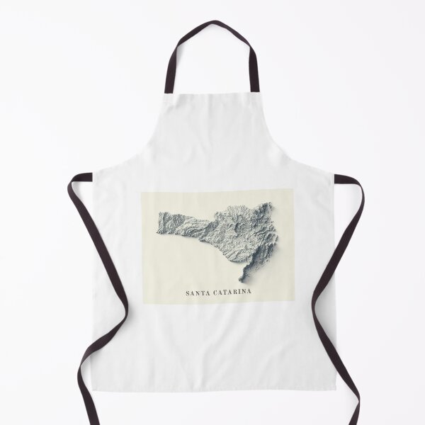 Item preview, Santa Catarina State, Brazil Shaded Relief Map 3D digitally-rendered designed and sold by ThinkAboutMaps.