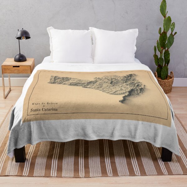 Item preview, Santa Catarina State, Brazil Shaded Relief Map 3D digitally-rendered designed and sold by ThinkAboutMaps.