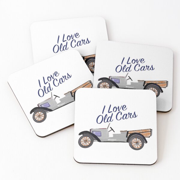 Item preview, I Love Old Cars Whippet Art - Silver designed and sold by Michael van der Hoorn.
