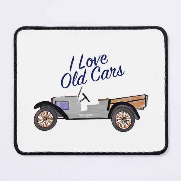 Item preview, I Love Old Cars Whippet Art - Silver designed and sold by Michael van der Hoorn.