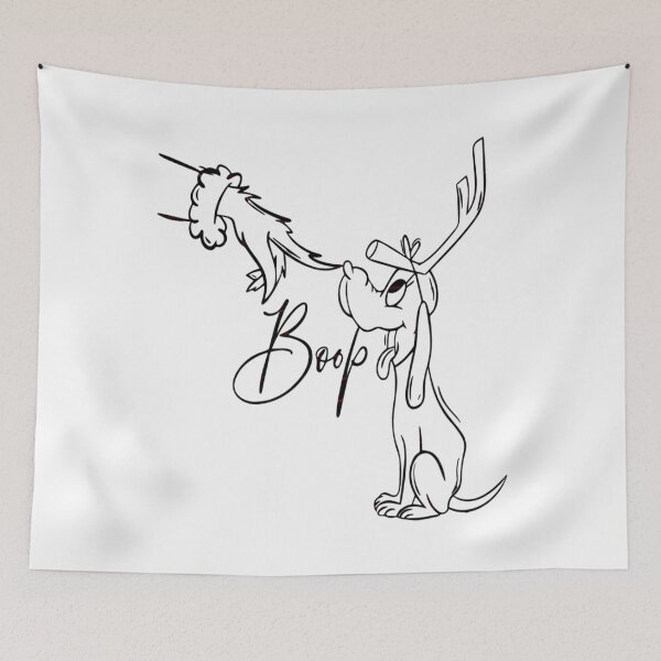 Item preview, Cute Christmas Dog Boop Nose Design, Reindeer Antler Puppy and Santa Hand Line Art, Funny Holiday Sketch Style Sublimation for Shirts & Gift designed and sold by Yasminae.
