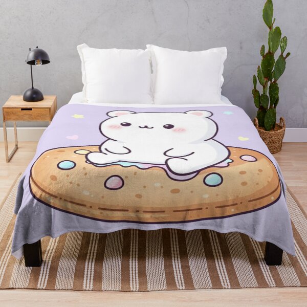 Item preview, Kawaii Polar Bear Sitting on a Cookie Cake designed and sold by EsenciaZen.