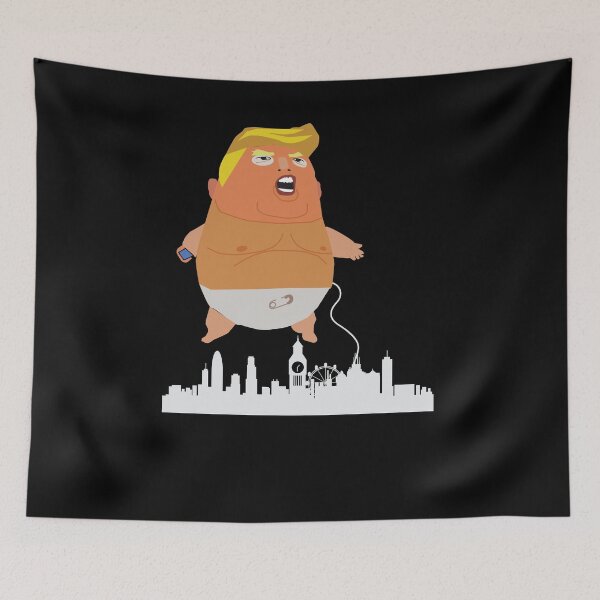 Item preview, Funny Trump Baby Balloon London T Shirt Anti-Trump Blimp designed and sold by cgocgy.