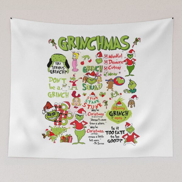 Item preview, Grinch Funny Christmas Collage Holiday Humor Illustration designed and sold by Wendy Darion.