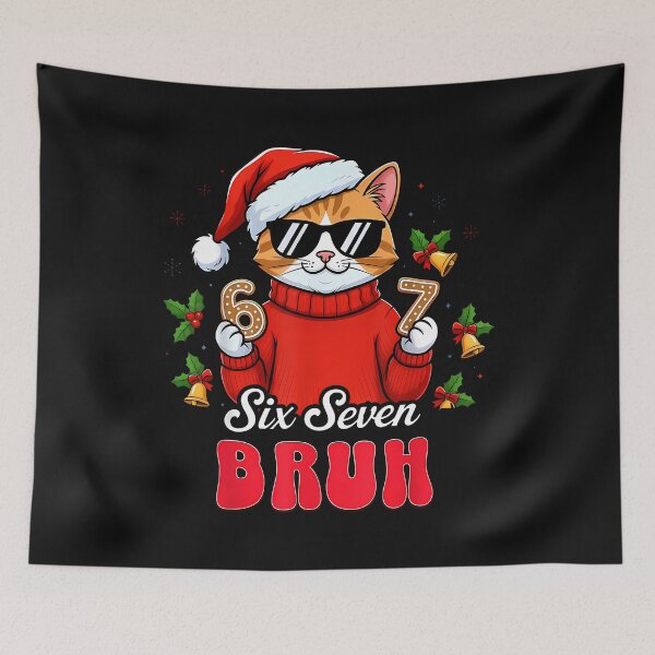 Item preview, 67 Meme 6 7 Numbers Cat Lover Six Seven Bruh Funny Boys Kids designed and sold by merlinnears.