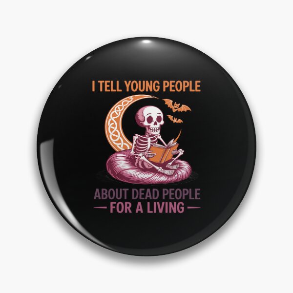Item preview, Copy of I Teach Tiny ThinkI Tell Young People About Dead People for A Living Skeletoners and Screamers Funny Teacher Halloween designed and sold by velltoons.