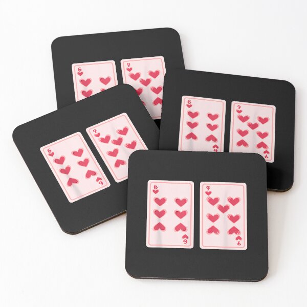 Item preview, Pink 67 6 7 Hearts Valentines Day Love Heart designed and sold by merlinnears.