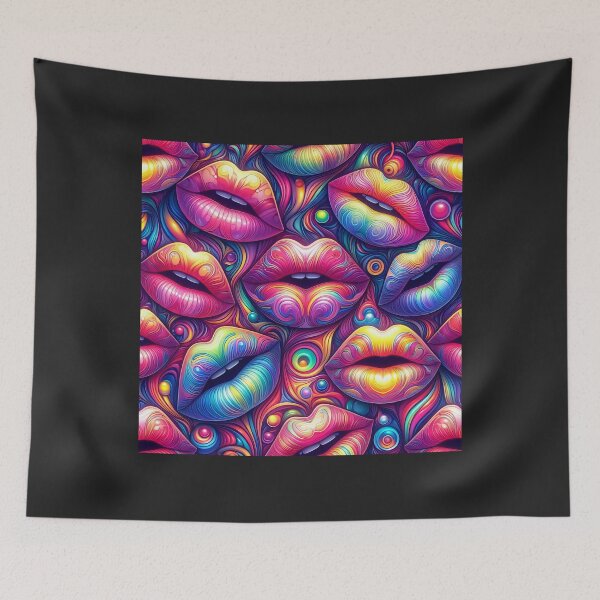 Item preview, Psychedelic Pucker Parade designed and sold by Cats and Other Things.