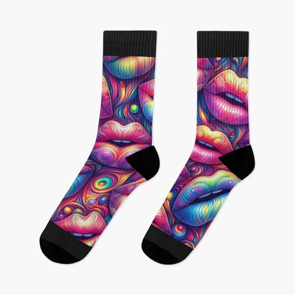 Item preview, Psychedelic Pucker Parade designed and sold by Cats and Other Things.