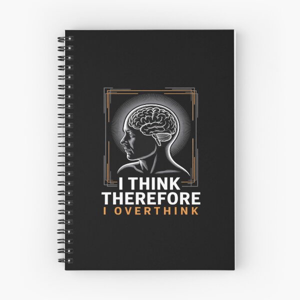 Item preview, I Think, Therefore I Overthink Distressed designed and sold by velltoons.