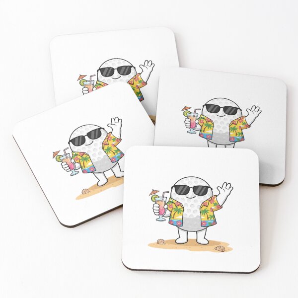 Item preview, Golf Ball on the Beach with a Drink designed and sold by PassionforLove.