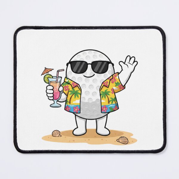 Item preview, Golf Ball on the Beach with a Drink designed and sold by PassionforLove.