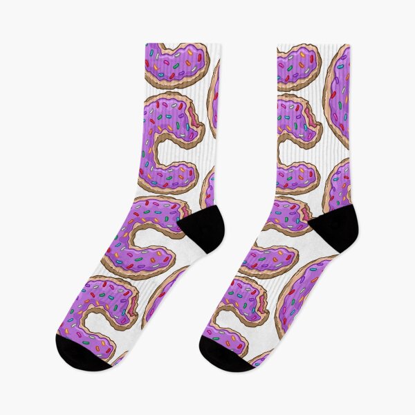 Item preview, Delicious Sweet Letter C Doughnut Cartoon Graphic Illustration with Purple Icing and Sprinkles designed and sold by ghinan.