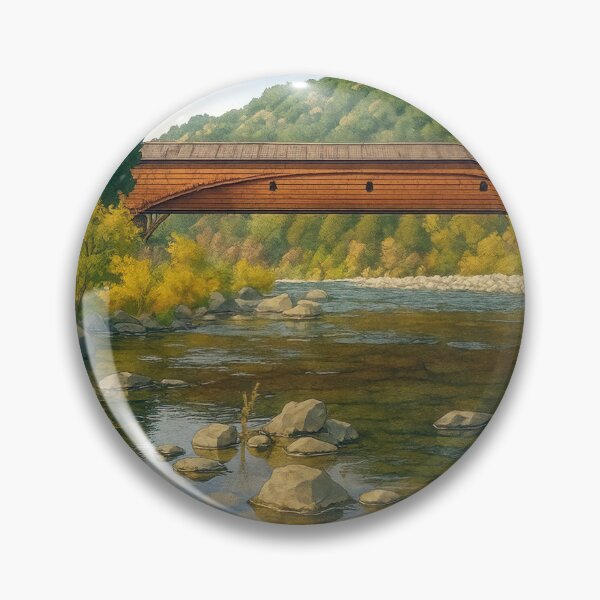 Item preview, The Historic Bridgeport Covered Bridge designed and sold by Takeda-art.